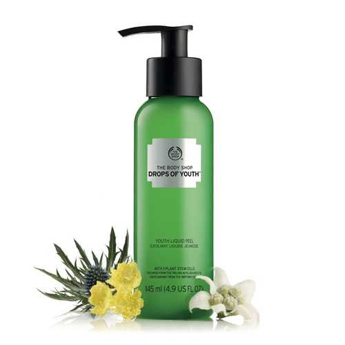 Làn da sạch với sản phẩm Tẩy tế bào chết Dạng Kì – Liquid Peel của The Body Shop 7 womenlife Drops Of Youth Liquid Peel SILV PCK INRENPS361