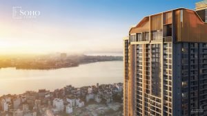 02. Không gian làm việc chung tại SOHO @ Heritage West Lake có diện tích hơn 900m2 và chiếm trọn tầng 5 và 6 của tòa tháp 25 tầng này