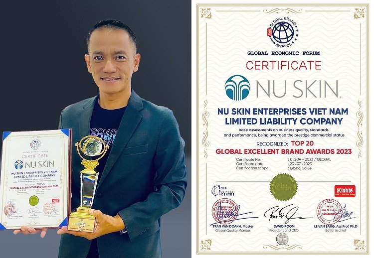 Nu Skin Việt Nam vinh dự nhận danh hiệu “Top 20 Thương hiệu xuất sắc toàn cầu 2023” 10 Nu Skin 2