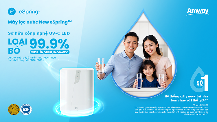 Amway Việt Nam ra mắt máy lọc nước New eSpring Tinh lọc vượt trội – Sóng khỏe chủ động 10 Hinh 1
