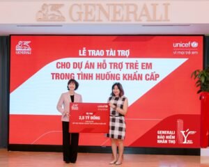 Generali tai tro 25 ty dong cho UNICEF