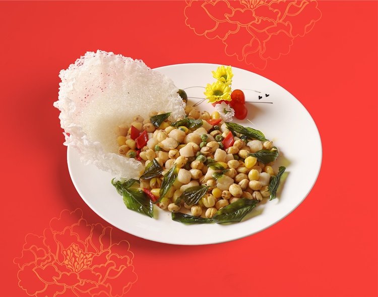 Nhà hàng Ngân Đình Sài Gòn giới thiệu bộ ba món ăn bổ dưỡng cho mùa hè 17 So diep xao hat sen bach qua