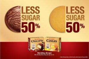 Orion ChocoPie Less Sugar Custas Less Sugar