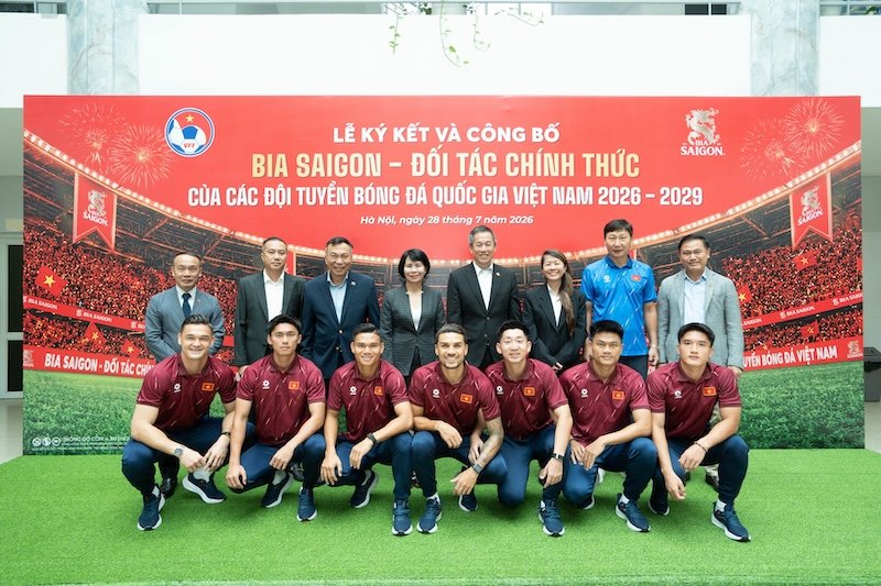Bia Saigon se tiep tuc dong hanh cung cac doi tuyen bong da quoc gia tai nhieu giai dau trong nuoc va quoc te